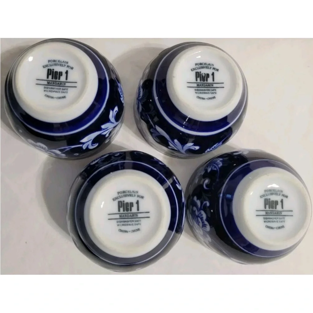 Pier 1 Imports Tea Cups/Sake/Sauce Dishes. Set of 4